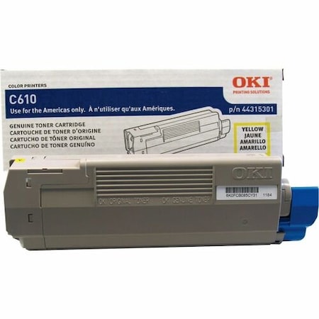 Oki CRTDG, TONER, C610SRS, 6K, YW OKI44315301